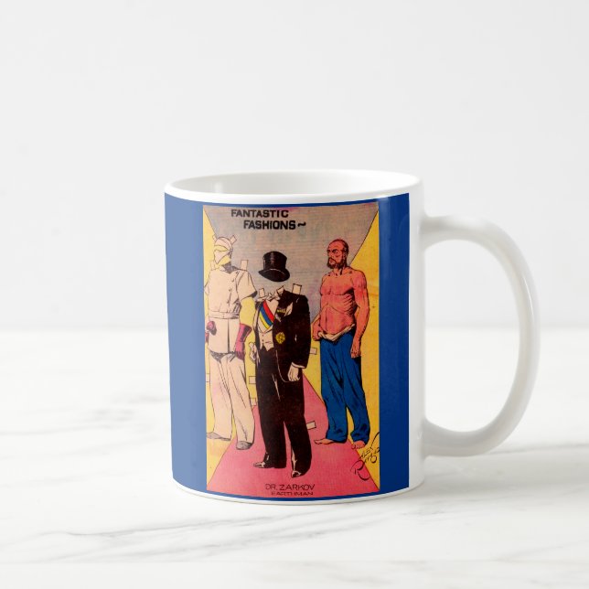 1934 Dr Zarkov papper docka Flash Gordon Kaffemugg (Höger)