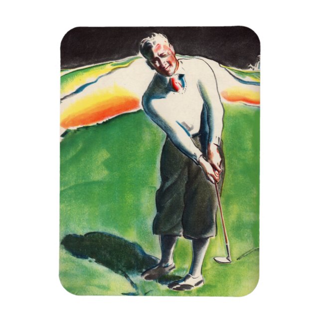 1934 golfingeravtryck magnet (Vertikal)