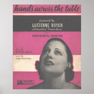 1934 Händer över bord Poster