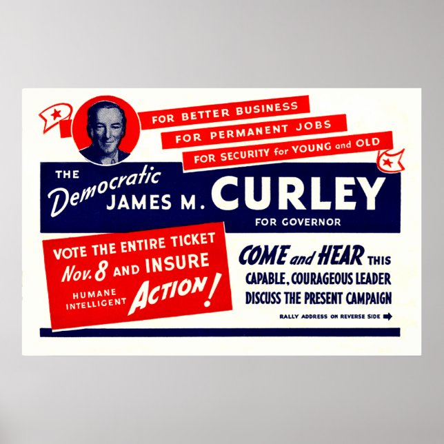 1934 James Michael Curley Poster (Framsidan)