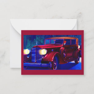 1934 Packard automobile Anteckningskort
