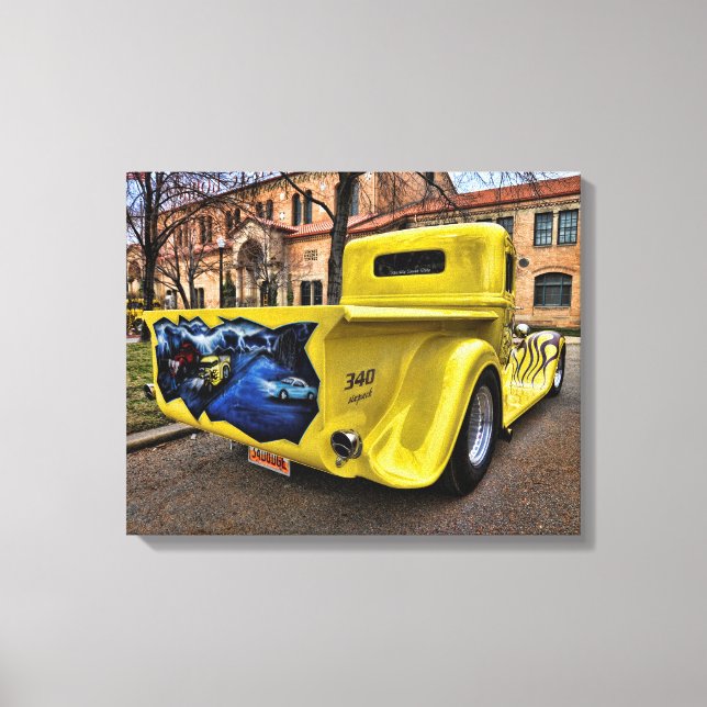 1934 pickup gata canvastryck (Framsida)