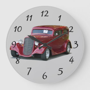 1934 skräddarsy Coupehot rod Stor Klocka