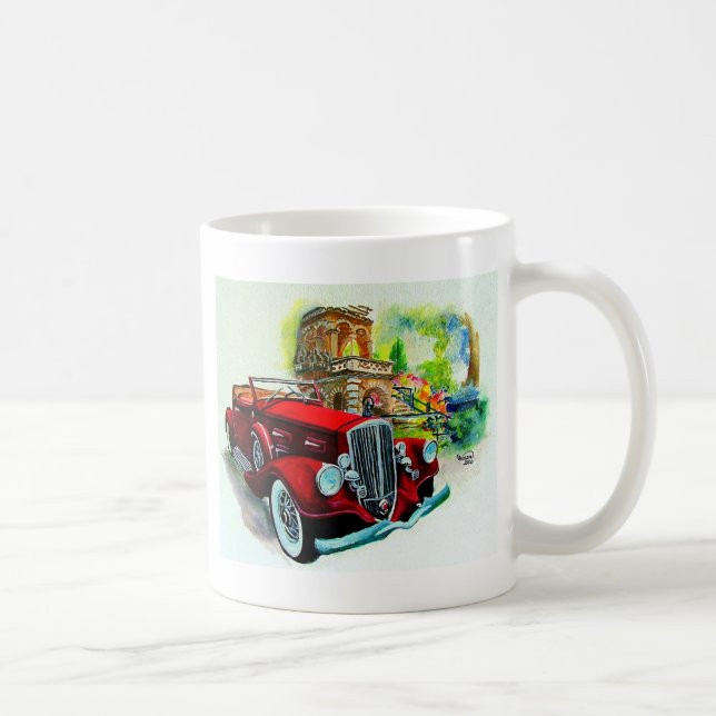 1934 tränga igenom pilen kaffemugg (Höger)