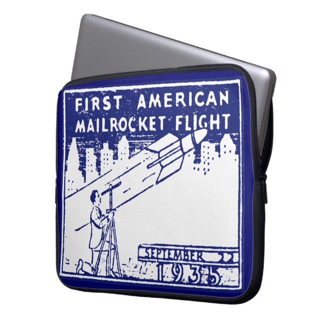 1935 American Rocket Mail Laptop Sleeve (Framsidan Vänster)