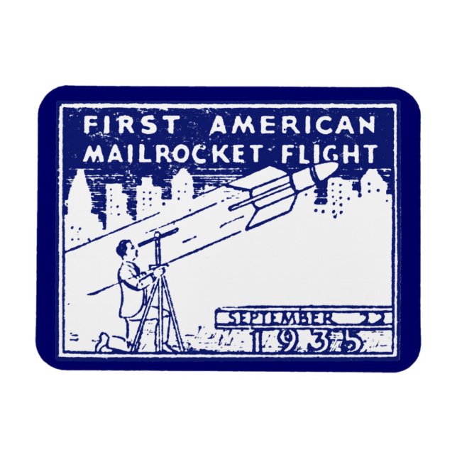 1935 American Rocket Mail Magnet (Horisontell)