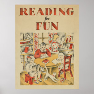 1935 Barns Bok-vecka Poster