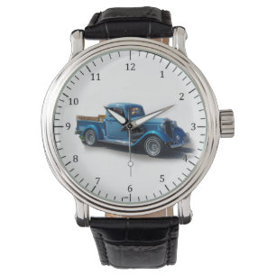 1935 blå lastbil-klocka armbandsur