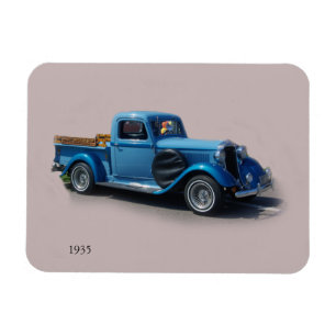 1935 Blå Lastbil-magnet Magnet