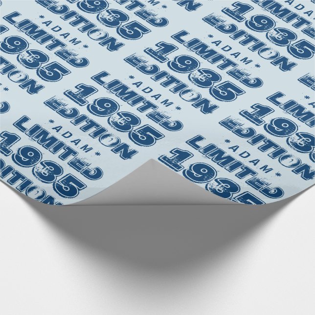 1935 eller valfritt år Begränsadare utgåva 80th V2 Presentpapper (Hörn)