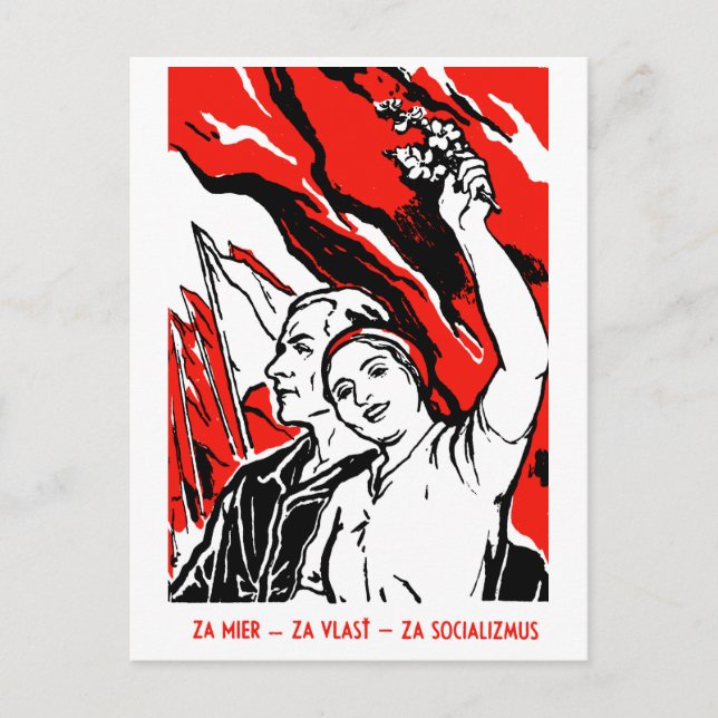 1935 Socialisternas Poster Vykort (Framsida)