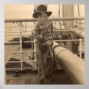 1935: Ungefär cowboy ombord Poster