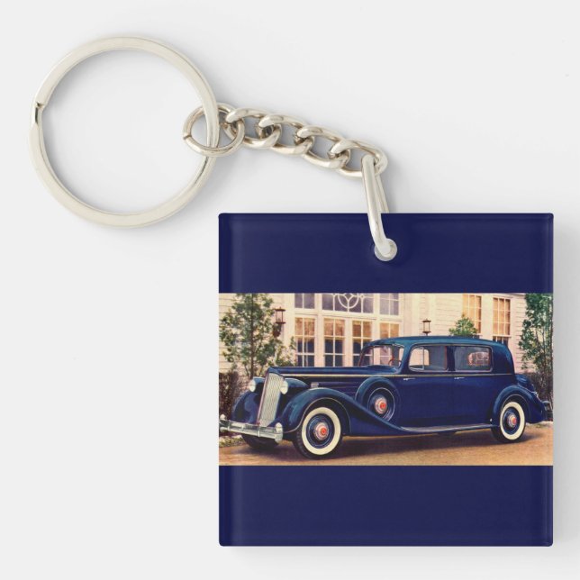 1936 blå packard (Framsidan)