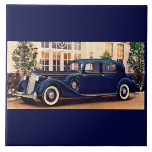 1936 blå packard kakelplatta