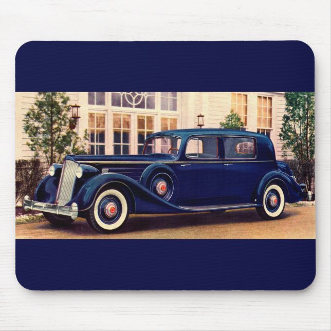 1936 blå packard musmatta (Framsidan)