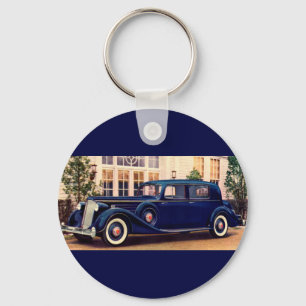 1936 blått Packard Nyckelring
