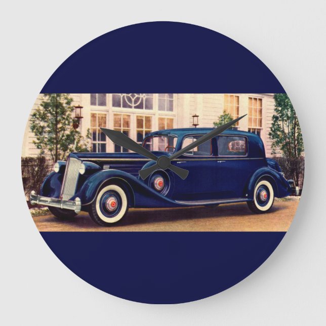 1936 blått Packard Stor Klocka (Framsida)