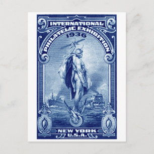 1936 Internationell Philatelic Expo New York Vykort
