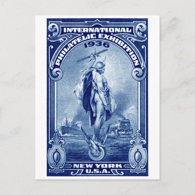 1936 Internationell Philatelic Expo New York Vykort (Framsida)
