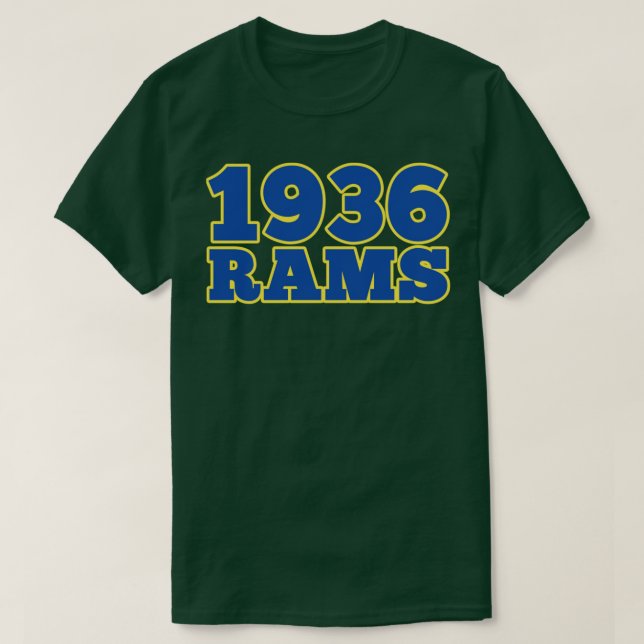 1936 Los Angeles Rams startade 1936 T Shirt (Design framsida)