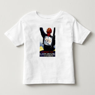 1936 olympiska affisch för vinterlekannonsering t-shirt