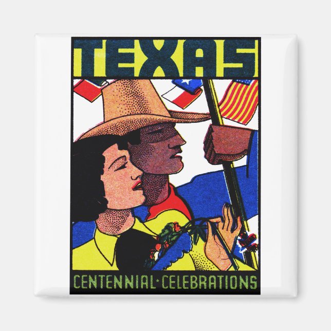 1936 Texas Centennial Magnet (Framsidan)