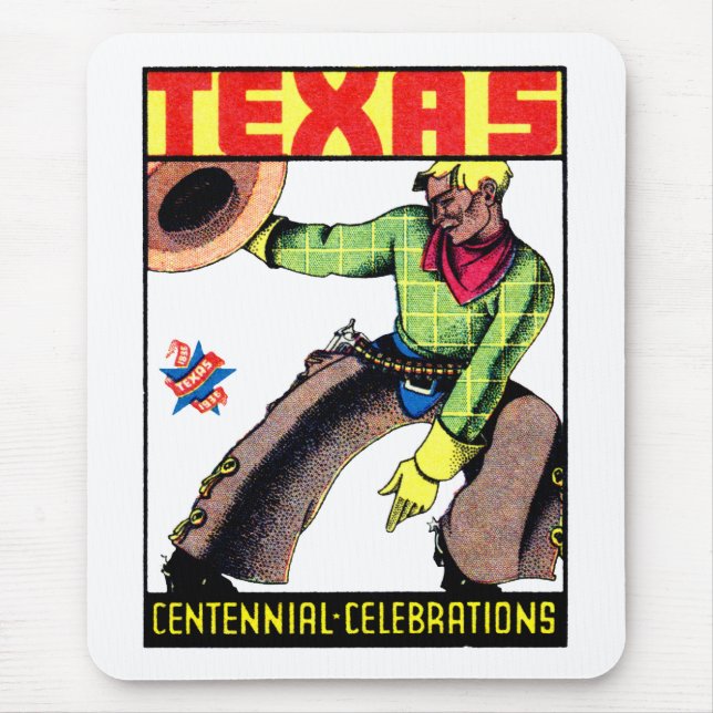1936 Texas Centennial Musmatta (Framsidan)