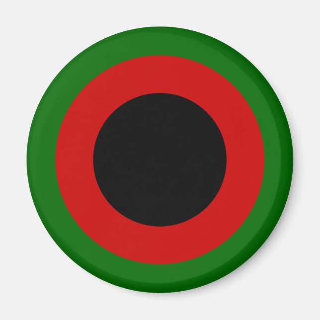1937-47, afghanska Luft Force Roundel Magnet (Framsidan)
