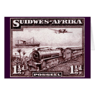 1937 Afrikan SydVästern Hälsningskort