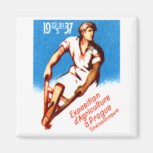 1937 års Prag-Poster Magnet (Framsidan)