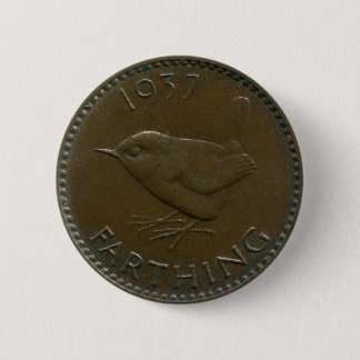 1937 brittiska farthing knäppas knapp