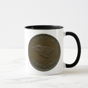 1937 brittiska farthingmugg mugg
