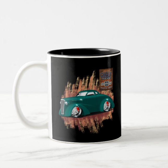 1937 Chevrolet Deluxe Coupe Två-Tonad Mugg (Vänster)