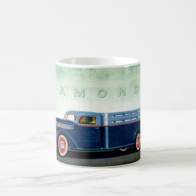 1937 Diamant T Blue lastbil Kaffemugg (Center)