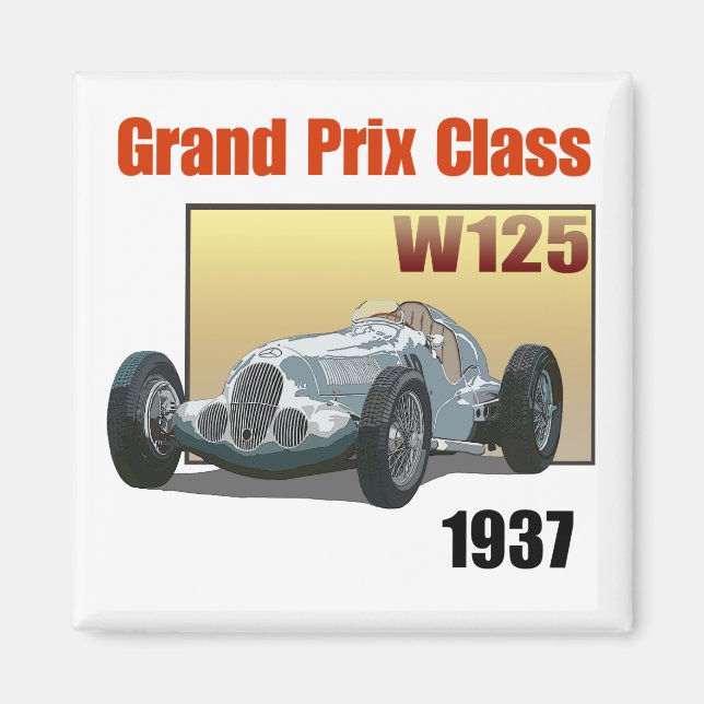 1937 Grand Prix Class W125 Magnet (Framsidan)