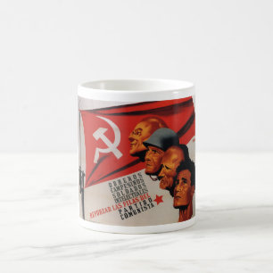 1937) _Propagandaaffisch för kommunistparti ( Kaffemugg