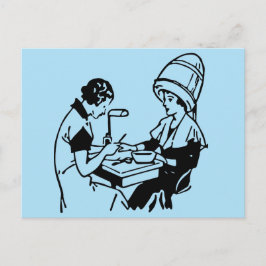 1937 Vintage Beauty Parlor Vykort