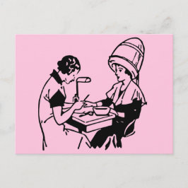1937 Vintage Beauty Parlor Vykort