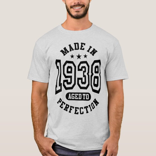 1938 Åldras till födelsedagspresent T Shirt (Framsida)