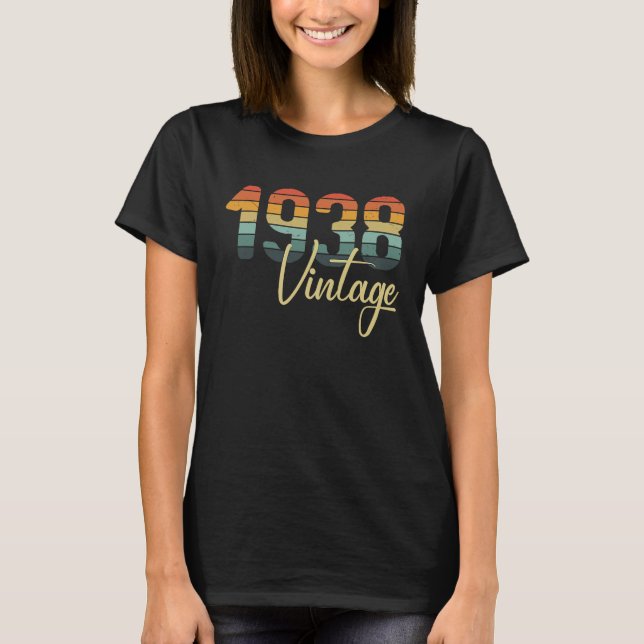 1938 Alla originalreservdelars B-dagars återställa T Shirt (Framsida)