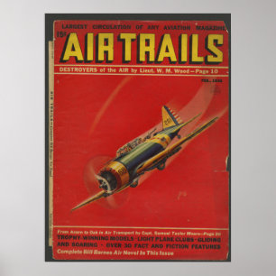 1938 Avianskt flygplansmagasin, tryckning av konst Poster