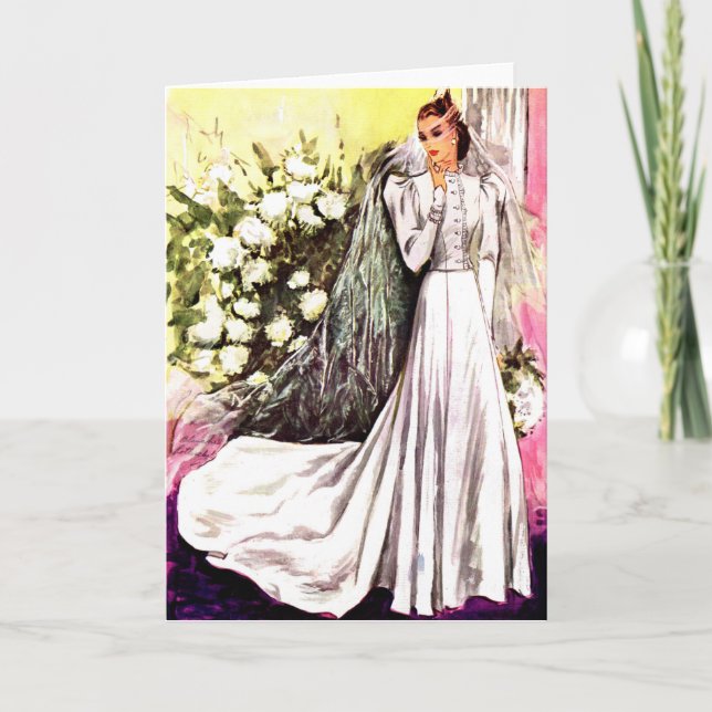 1938 bröllop-gubbskläder kort (Framsida)