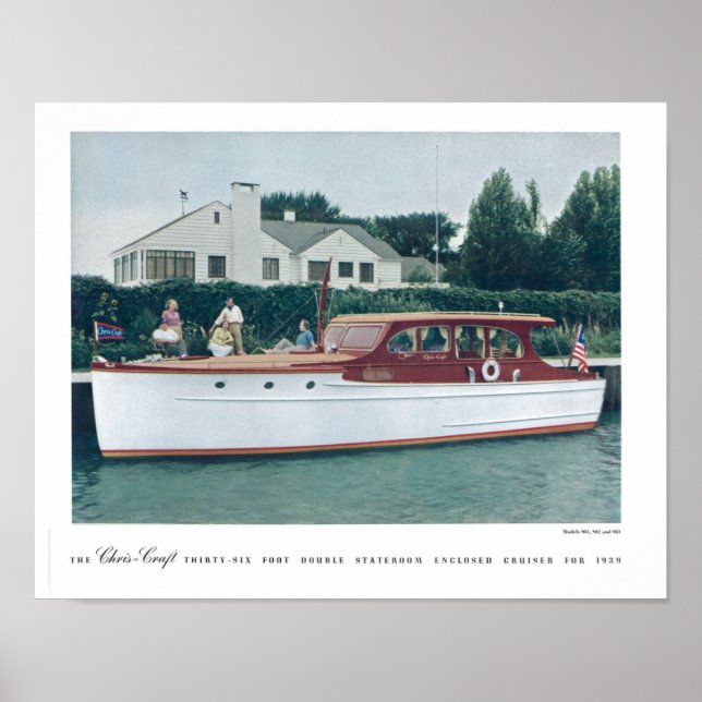 1938 Chris Craft Cruiser Poster (Framsidan)