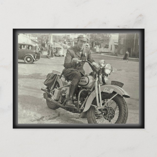 1938 Tennessee Highway Patrol Vykort (Framsida)