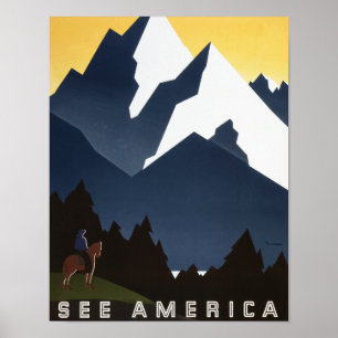 1938 WPA Se Amerika Poster
