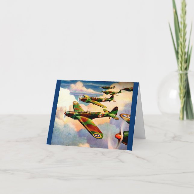 1939 British Fairey Junior Medium Bomber Anteckningskort (Framsida)