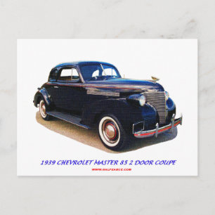 1939 CHEVROLET MASTER 85 2 DÖRRKOPPLING VYKORT