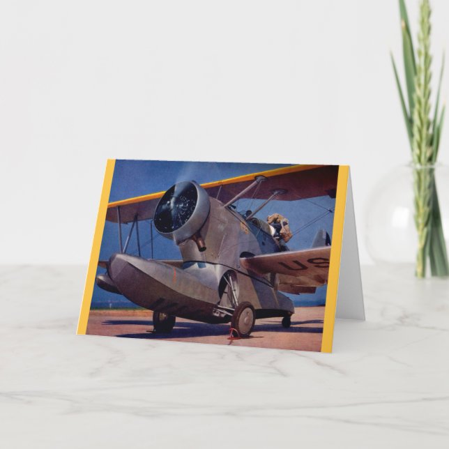 1939 Grumman F-2-flygplan Kort (Framsida)