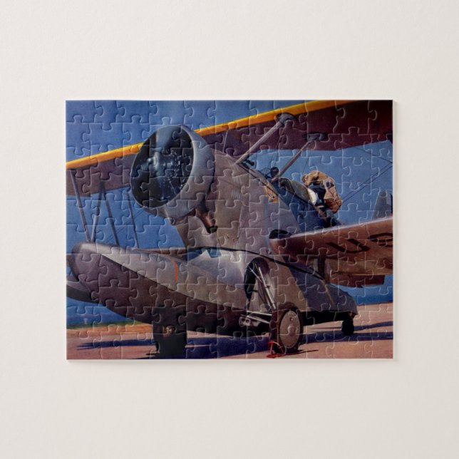 1939 Grumman F-2-flygplan Pussel (Horisontell)