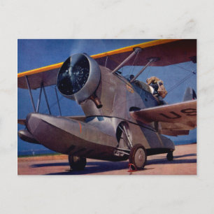 1939 Grumman F-2-flygplan Vykort